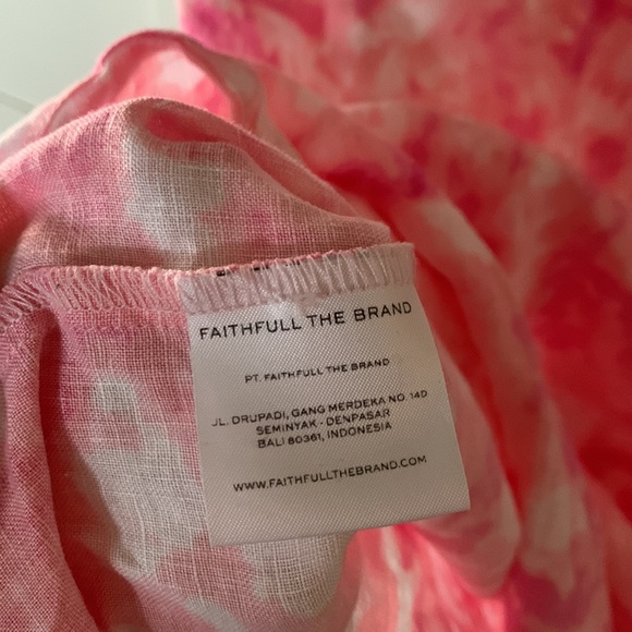 Faithful the brand Pink Charlita Tie-Dyed Linen Shirt - Picture 7 of 7
